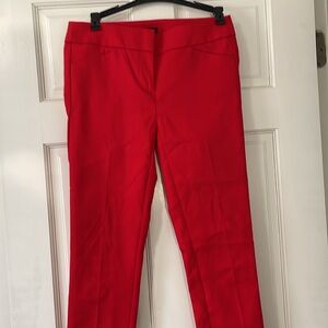 Women’s LOFT Skinny Dress Pant, Red, Size 0